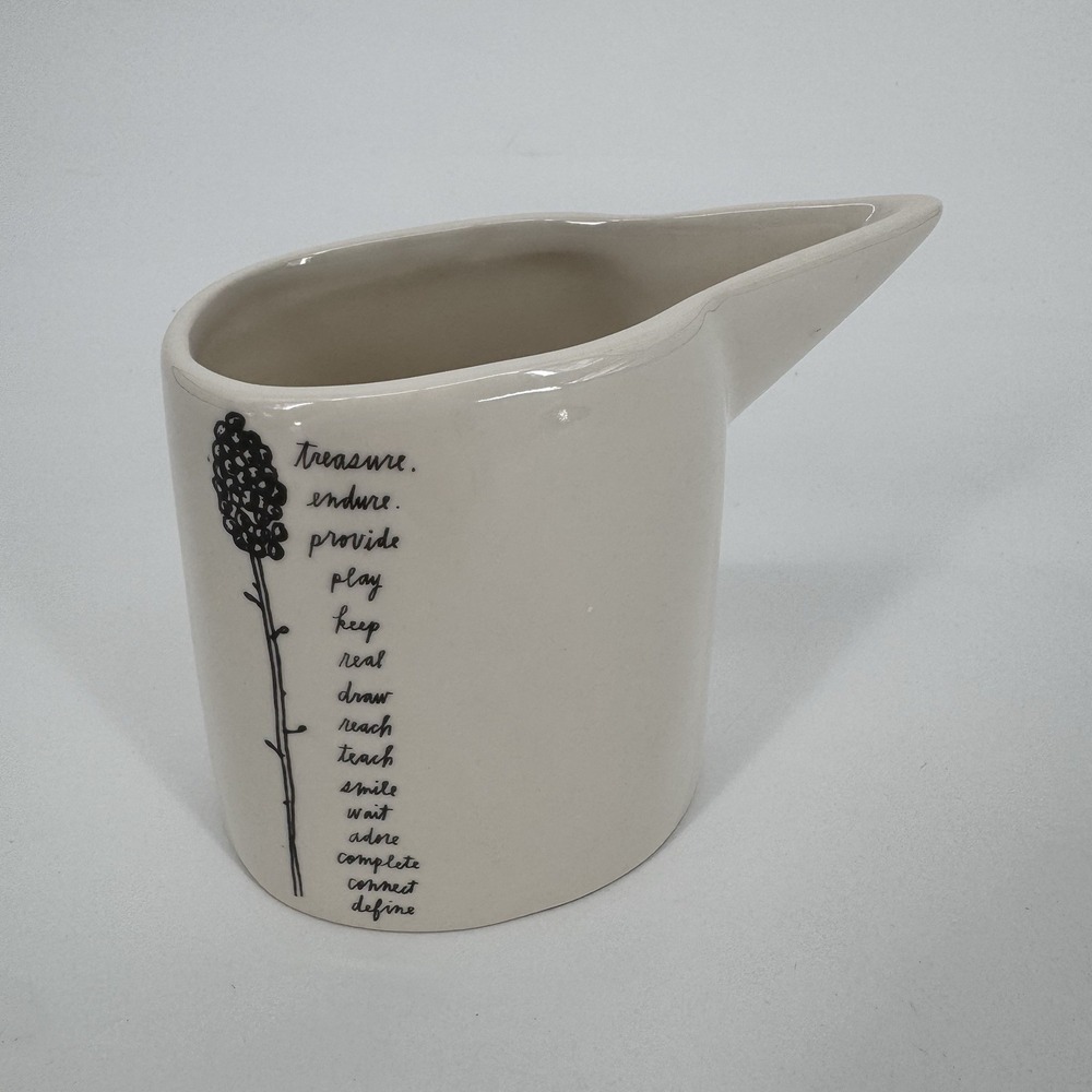 Rae Dunn by Magenta Stemline Wildflower Creamer Farmhouse Artisan Collection HTF
